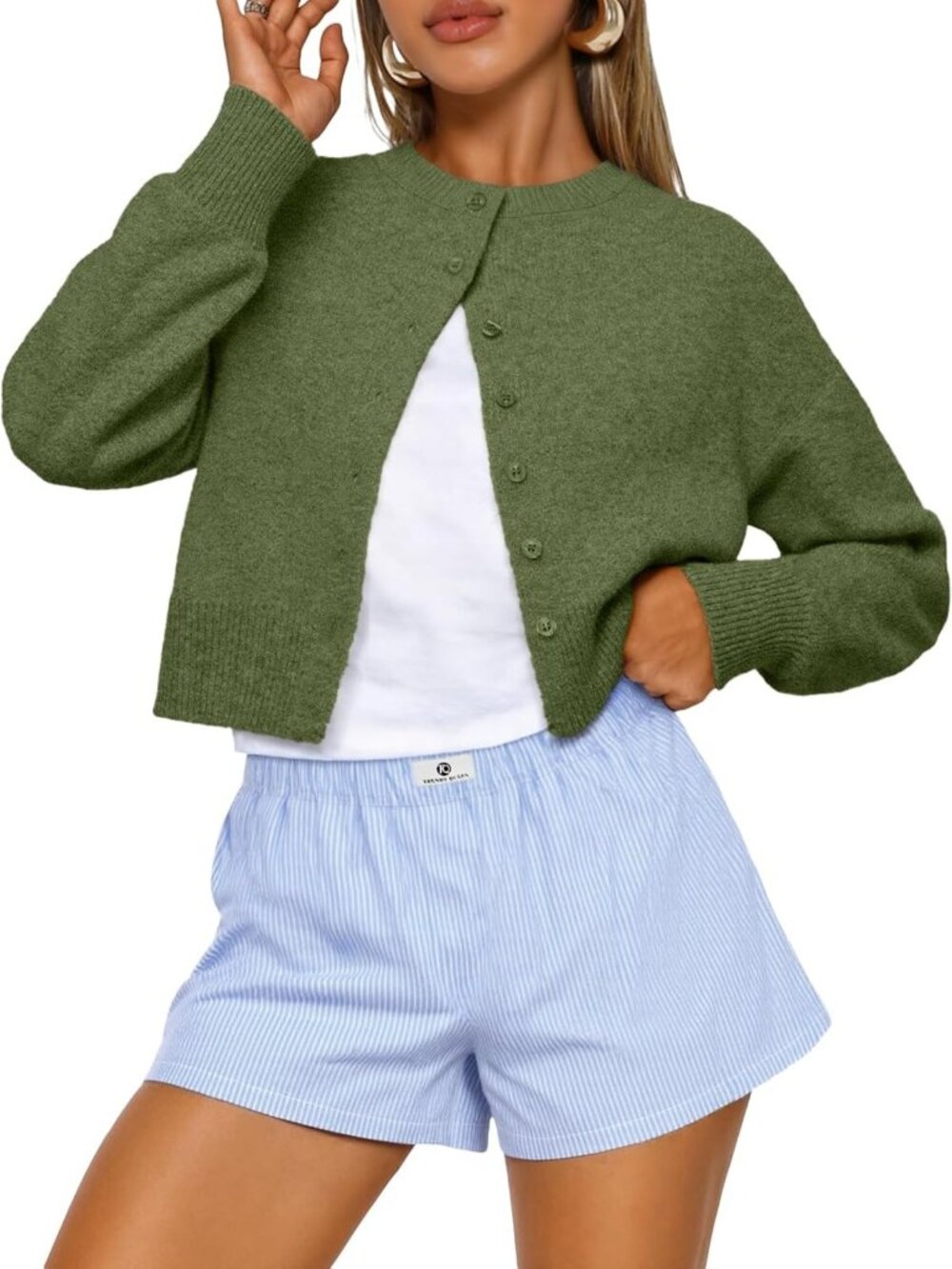 Chic Cropped Cardigan Sweater for Women - Trendy Fall Fashion Essential 2026
